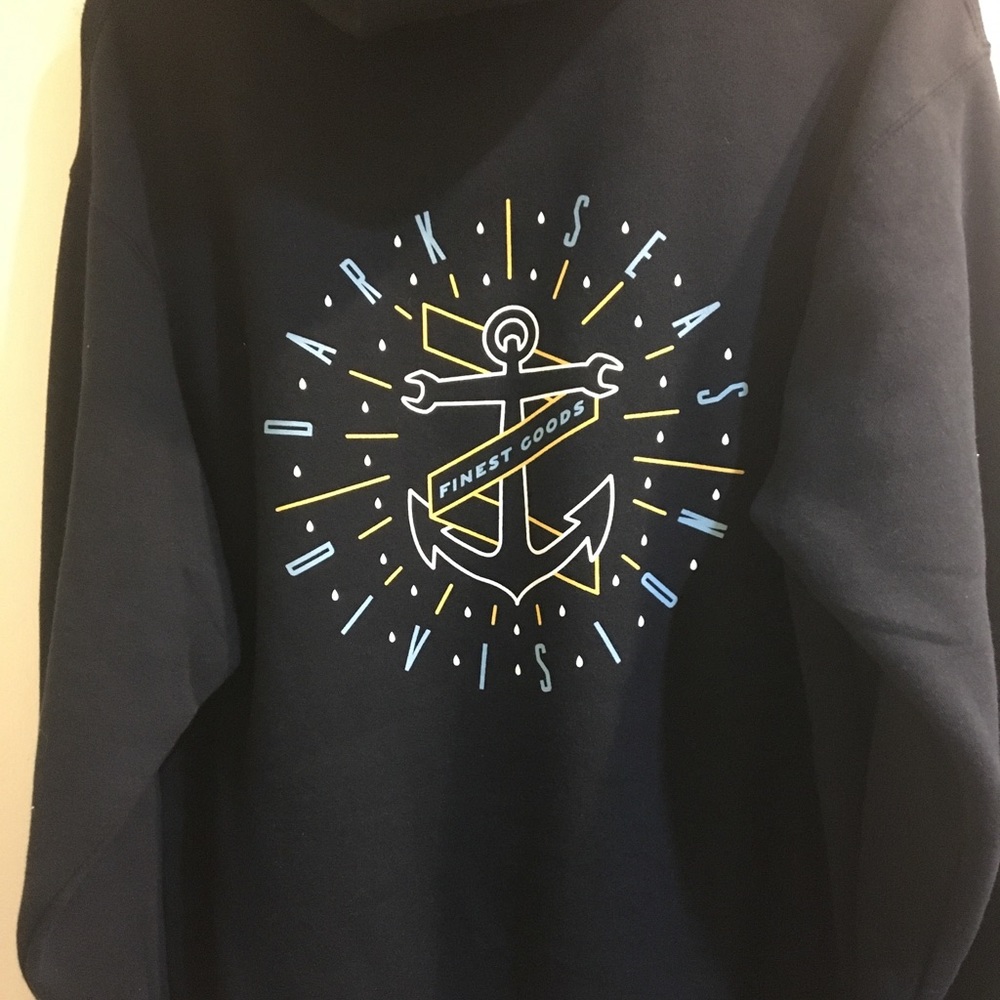 COPY - Dark Seas Sunburst Navy Hoodie